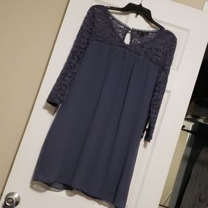 Pretty blue lace dress, size L